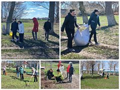 В Полоцкой школе прошел первый субботник