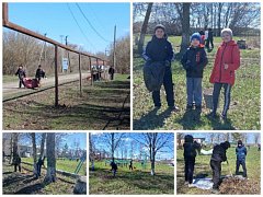 В Полоцкой школе прошел первый субботник