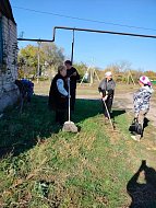 Жители с. Воронино присоединились к месячнику по благоустройству