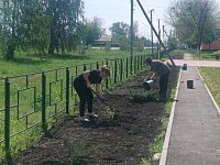 Сельский парк преображается