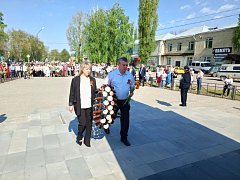 В р.п. Самойловке прошёл митинг в честь Великой Победы