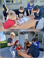 Полоцкие школьники играли в «Зарницу»