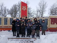 В Полоцком школьники возложили цветы к памятнику землякам-героям 